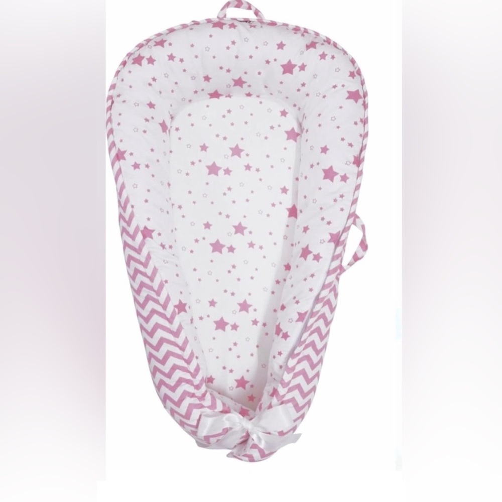 Pink Star and Chevron Baby Nest